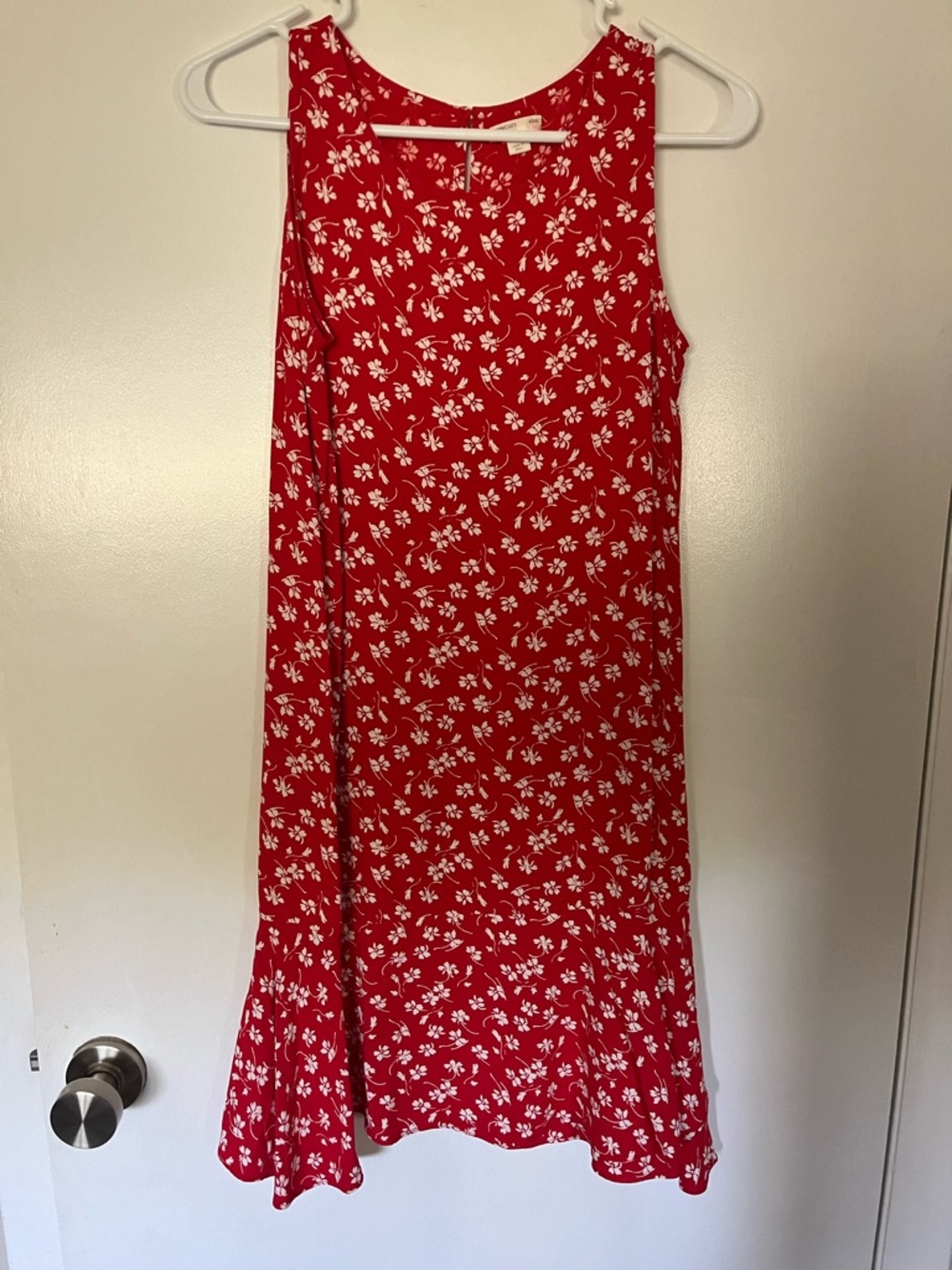 Crew cuts Red Floral Swing Dress